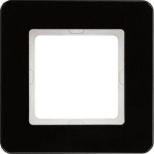Berker Rahmen 1-fach Glas schwarz 10116076 – Bild 1