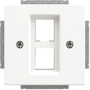 Busch-Jaeger Zentralscheibe, studioweiß matt,  future linear, Abdeckungen für Datenk 2561-02-884 – Bild 1