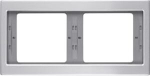 Berker Rahmen aluminium 2-fach waagerecht 13637003 – Bild 1