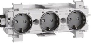 Hager Steckdose 3f frontrast. WA-Steck-/Klemmtechnik graphitsw GS30019011 – Bild 1