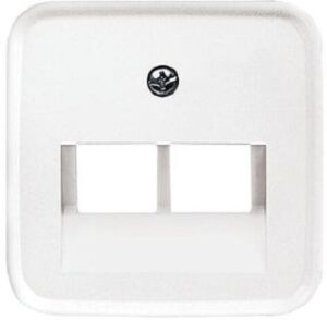 Busch-Jaeger Zentralscheibe UAE 2-fach Reflex SI alpinweiss 1803-02-214 – Bild 1