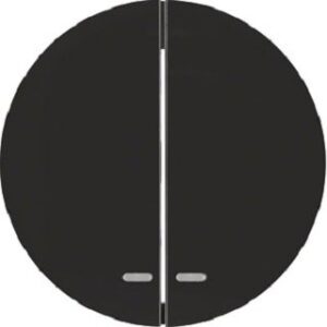 Berker Wippe schwarz glänzend mit klarer Linse 16272045 – Bild 1