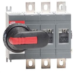 ABB Lasttrennschalter 3-polig 160A mit G riff u. Welle OT160EV03P – Bild 1