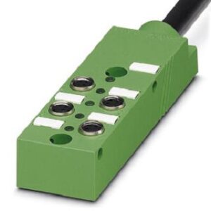 Phoenix Contact Sen.Aktor-Box 4 Steckplätze Stammkabel 10m SACB-4/3-L-10,0PUR-M8 – Bild 1