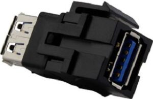 Merten USB-Keystone USB 3.0 schwarz MEG4582-0001 – Bild 1