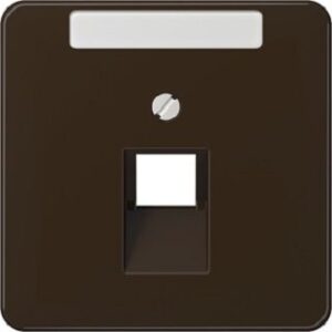 Jung Abdeckung fürIAE/UAE-ADo CD500 u. Std. 1x8pol.Schriftf.braun CD569-1NAUABR – Bild 1