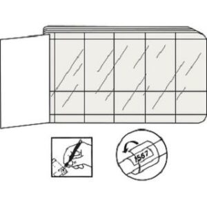 ABB Kabelmarkierer 25x20mm zum beschriften 50 Stk. pro Heft WM-BW5 – Bild 1