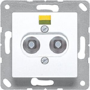 Jung Potentialausgleich-Steckdose 50 x 50 mm, alpinweiß 165-2WW – Bild 1