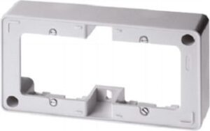 Berker Rahmen 2-fach polarweiß glänzend AP, mit Leitungseinführung 10300069 – Bild 1