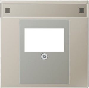 Jung Abdeckung TAE-Fernmelde-ADo Serie LS Edelstahl mit Schriftfeld ES2969TNA – Bild 1