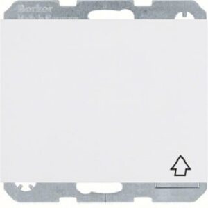 Berker SCHUKO-Steckdose polarweiß mit Klappdeckel 47517209 – Bild 1