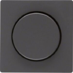 Berker Zentralstück anthrazit samt für Drehdimmer 11376086 – Bild 1