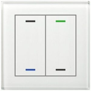 MDT Glastaster II 2-fach RGBW mit Temperatursensor weiß BE-GTL2TW.01 – Bild 1