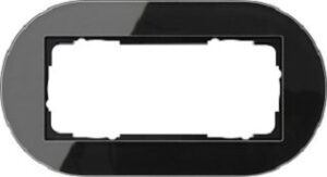 Gira Abdeckrahmen 2fach ohne Mittelsteg Gira Studio G Schwarz 1002135 – Bild 1