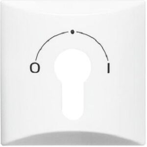 Busch-Jaeger Abdeckung Schlüssel AW44 Profilhalbzylinder alpinweiss 2155SLPZ-34 – Bild 1