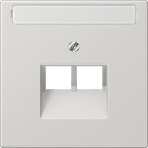 Jung Abdeckung fürIAE/UAE-ADo (LS990)2x8pol.mit Schriftfe.lichtgrau LS969-2NAUALG – Bild 1