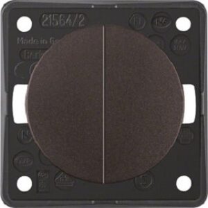 Berker Wippenschalter braun mit Schraubklemmen 936552501 – Bild 1