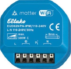Eltako Dimmaktor IP Wi-Fi bis 300W Matter-zertif.REST-API EUD62NPN-IPM/110-240V – Bild 1