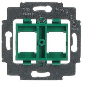 Busch-Jaeger Tragring Mod.-Jack 2-fach grüner Sockel 1810 – Bild 1