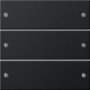 Gira Wippenset 3-fach System 55 Schwarz matt lackiert 2183005 – Bild 1