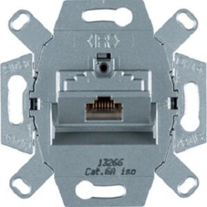 Hager Anschluss Dose 1x RJ45  geschirmt Cat.6a G3139 – Bild 1