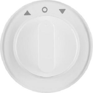 Berker Zentralstück mit Drehknopf Jalousie R.1/R.3 polarweiß 1080208900 – Bild 1