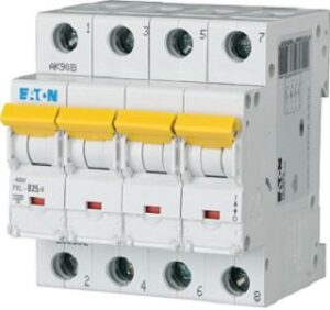 Eaton (Installation) Leitungsschutzschalter 25 A, 4p,Steckkl. C PXL-C25/4 – Bild 1