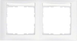 Berker Rahmen 2-fach polarweiß waagerecht 10229919 – Bild 1
