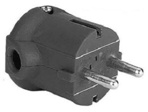 Bachmann Schukostecker Winkel schwarz bruchfest montierbar IP20 911.175 – Bild 1