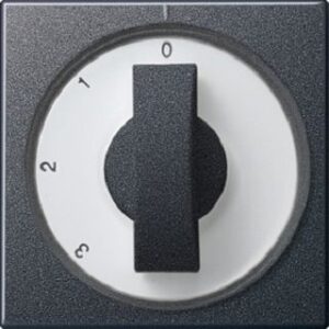 Gira Abdeckung mit Knebel 3-Stufensch. System 55 anthrazit 066928 – Bild 1