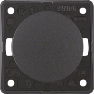 Berker Wipp-Schalter anthrazit mit Schraubklemmen 936562505 – Bild 1