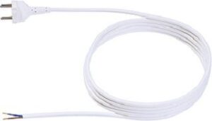 Bachmann Konturen-Zuleitung 3m weiss H05VV-F 2x1 mit Stecker Typ 24 lose 241.275 – Bild 1
