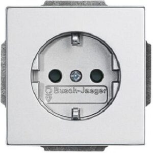 Busch-Jaeger SCHUKO Steckdosen-Einsatz future linear o. Spreize alusilber 20EUCRB-83 – Bild 1