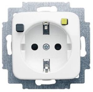Busch-Jaeger FI-SCHUKOMAT SCHUKO Steckdosen-Einsatz SI/Reflex SI ws 3120EUCB-214 – Bild 1