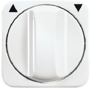 Busch-Jaeger Zentralscheibe mit Drehgriff für Jalousie Reflex SI alpinweiss 2542DR-214 – Bild 1