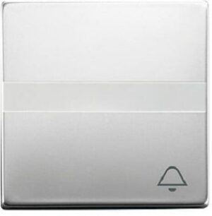 Busch-Jaeger Wippe Symbol Klingel mit Beschriftung pur edelstahl 1764NLI/KI-866 – Bild 1