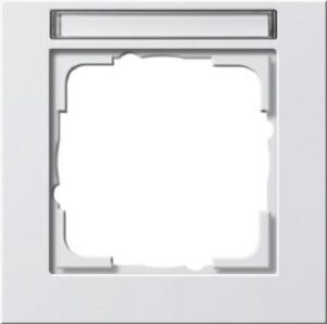 Gira Abdeckrahmen 1-fach BSF E2 reinweiss matt 109122 – Bild 1