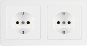 Berker SCHUKO-Steckdose Kombination 2-fach 47206089 – Bild 1
