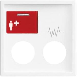 Busch-Jaeger Zentralscheibe, studioweiß,  Rufsysteme, Licht-Ton-Rufsysteme 2548-071D-84 – Bild 1