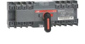 ABB Lastumschalter mit Mot. 4-polig 100A mit Griff für manuel. Betr. OTM100F4CMA24D – Bild 1