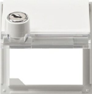 Gira Zwischenplatte System 2000 TX_44 gleiche Schliessu.reinweiss 069766 – Bild 1