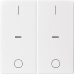 Berker Abdeckung Tastsensor-Modul 2-fach polarweiß 80962329 – Bild 1