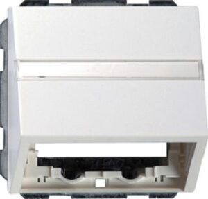 Gira Datenhaube mit Tragring Flächenschalter reinweiss glänzend 0870112 – Bild 1