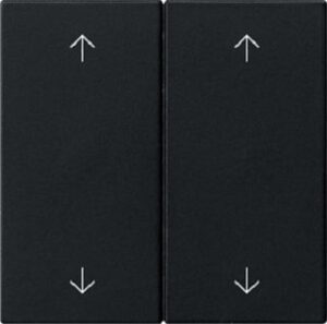 Gira Wippe 2-fach Pfeile System 55 Schwarz matt 5387005 – Bild 1