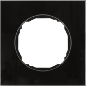 Berker Rahmen 1-fach flach Glas schwarz 10112616 – Bild 1