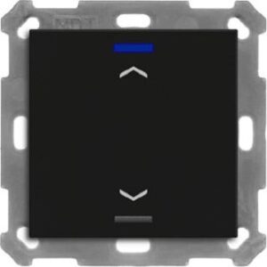 MDT KNX Taster Light 55 1-fach, RGBW, Schwarz matt, Jalousie BE-TAL550106.A1 – Bild 1