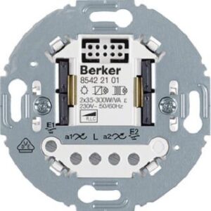 Berker Universal Tastdimmer 2-fach 2-Draht Tragring rd. 85422101 – Bild 1