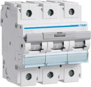 Hager Leitungsschutzschalter D100A 15kA 3-polig 230/400V D-Charakter. HMD390 – Bild 1