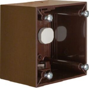 Berker Aufbau-Gehäuse braun 1-fach 911512501 – Bild 1