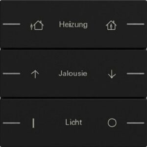 Gira Wippenset 3fach individuell für Tastsensor4 System 55 Schwarz matt 5763005 – Bild 1